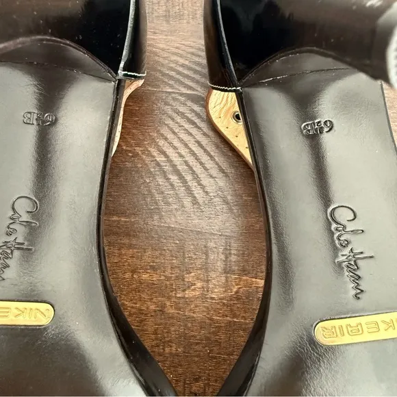 Cole Haan T-Strap Patent Leather Heels 6.5 London Air