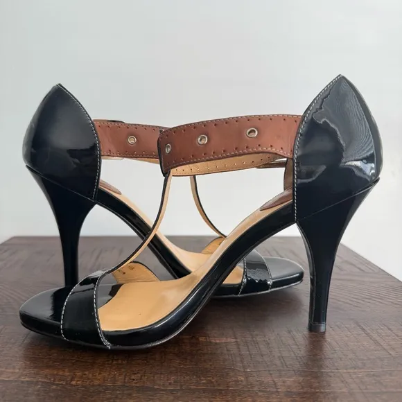 Cole Haan T-Strap Patent Leather Heels 6.5 London Air