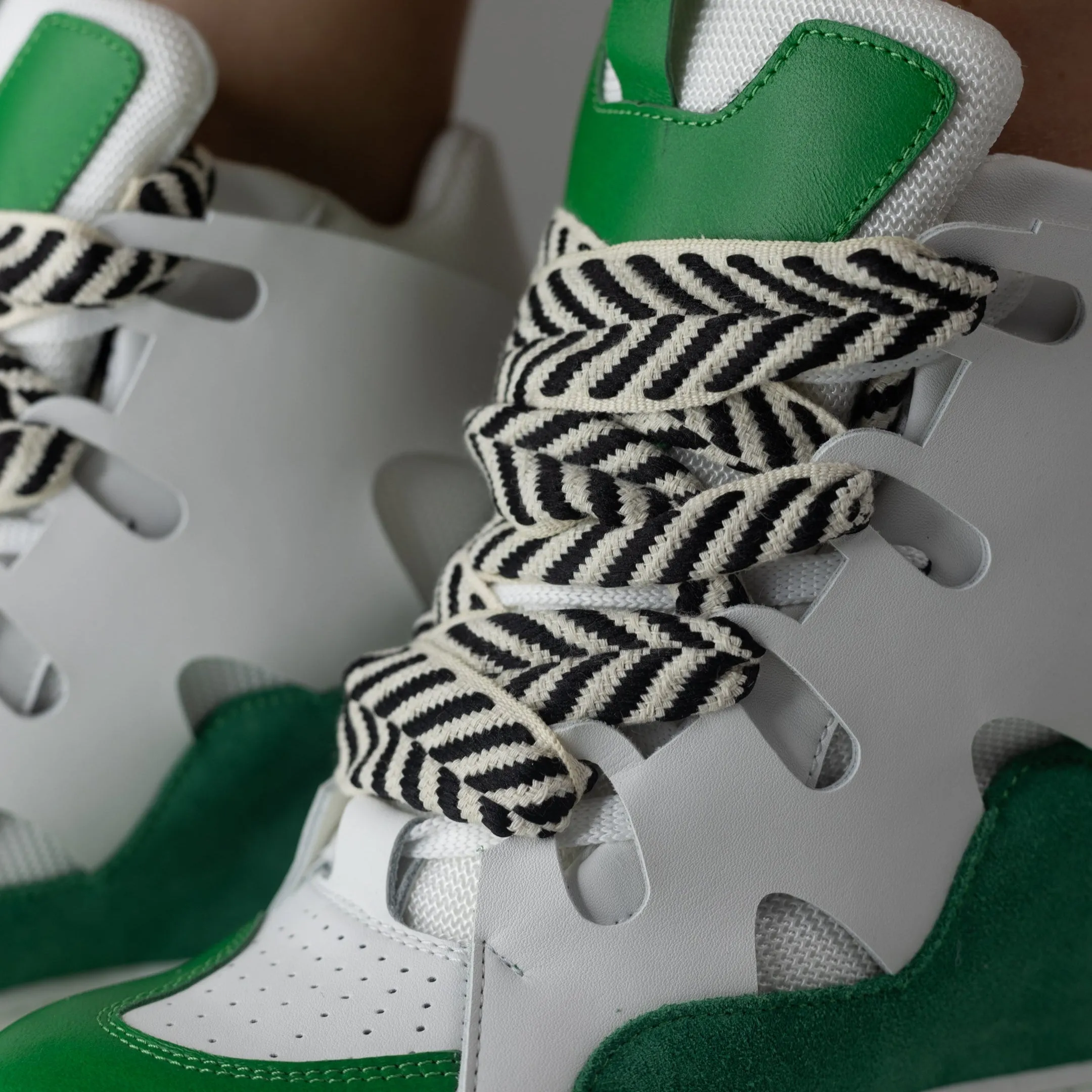 Courageous Kelly Green Wedge Sneaker