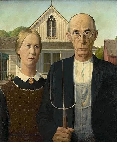 Create your own masterpiece, Paint you in the  American Gothic