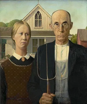 Create your own masterpiece, Paint you in the  American Gothic