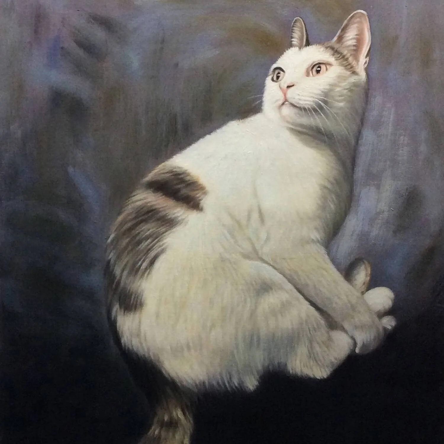 Custom Hand Painted Pet Portrait Oil Painting 1-5 Pets