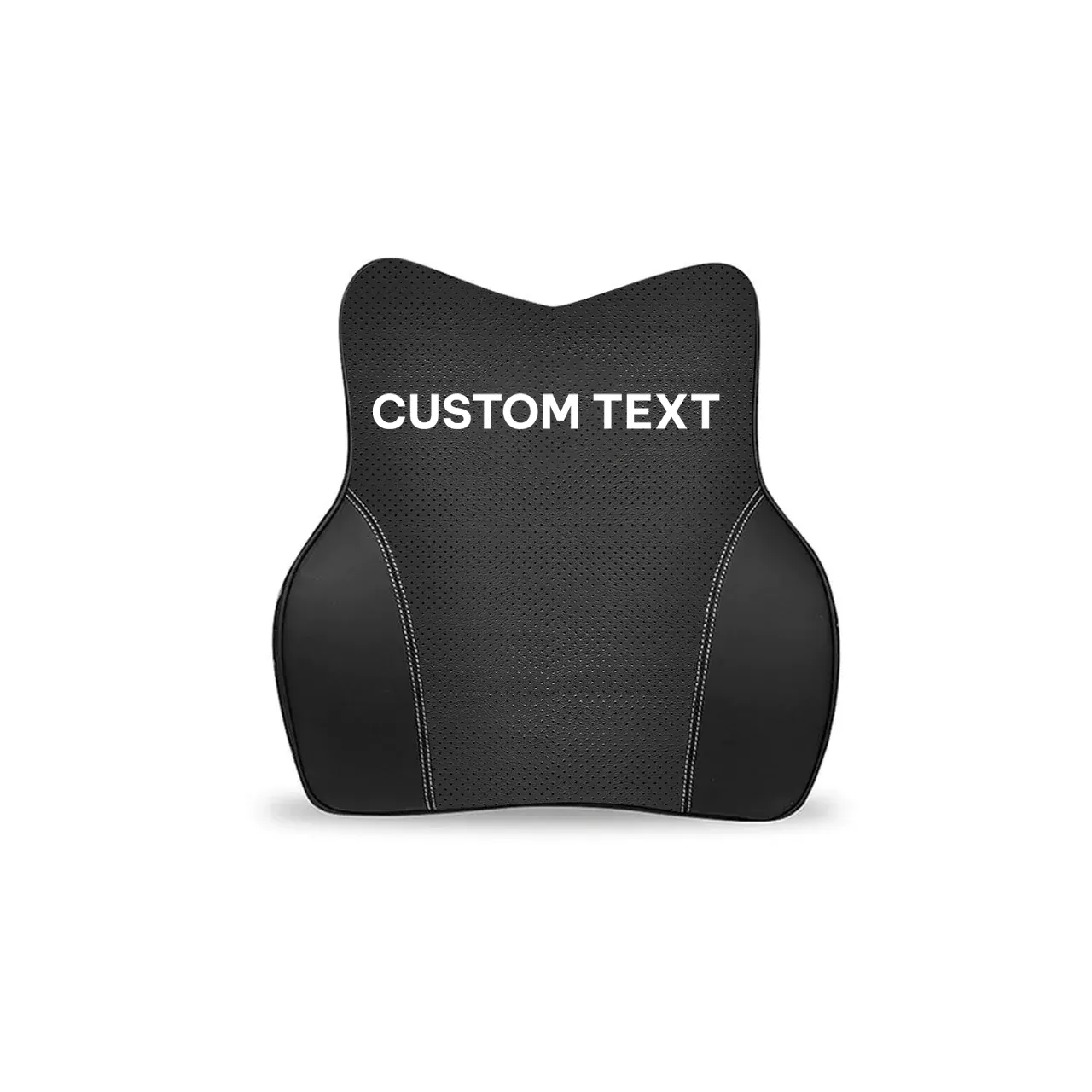 Custom Text For Car Headrest Neck Pillow and Lumbar Support Back Cushion Kit, Compatible with All Cars, Memory Foam Erognomic Design Universal Fit Muscle Pain and Tension Relief for Car Seat JG13992
