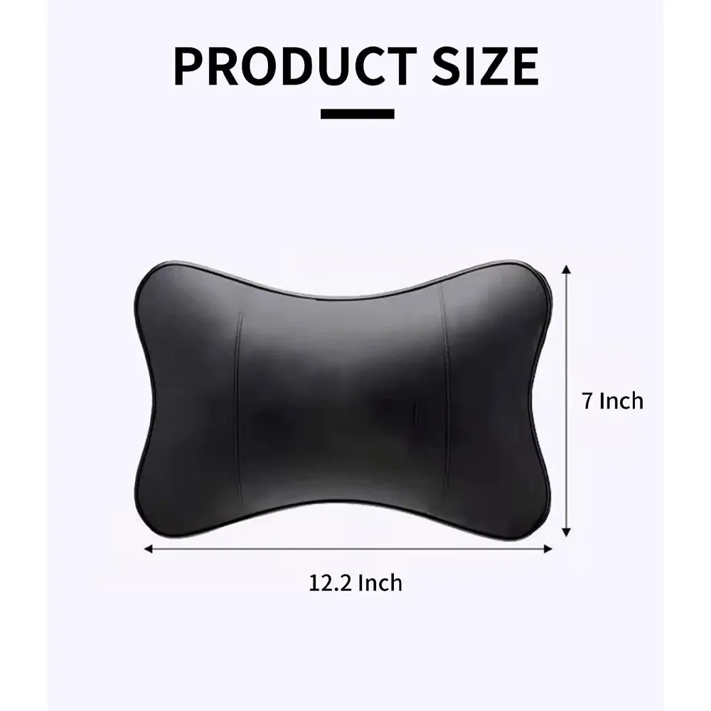 Custom Text For For Thickened Foam Car Neck Pillow, Compatible with All Cars, Soft Leather Headrest (2 Pieces) for Driving Home Office DR13990
