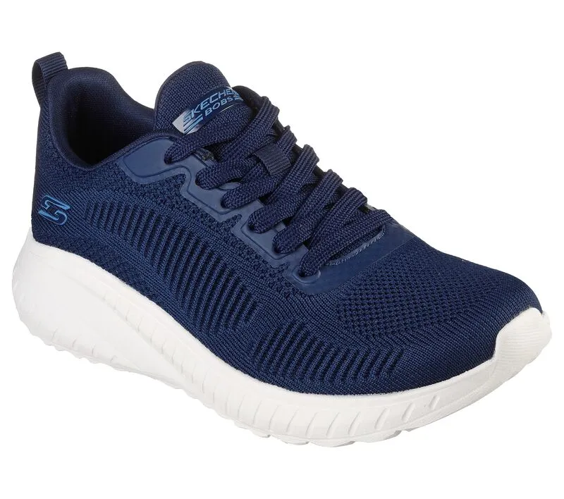 Damen Wide Fit Skechers Bobs Squad Chaos Face Off 117209 Vegane Sneakers