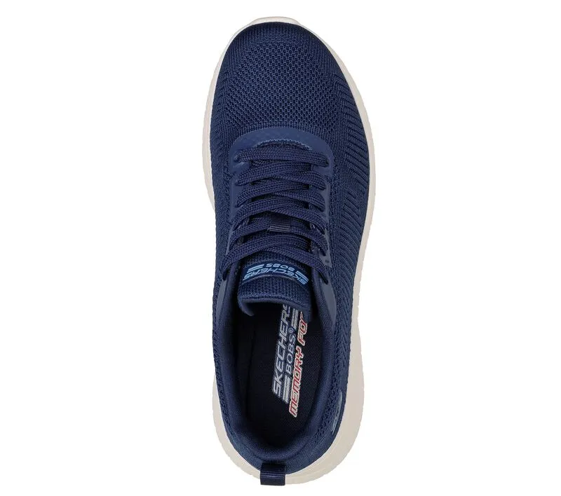 Damen Wide Fit Skechers Bobs Squad Chaos Face Off 117209 Vegane Sneakers
