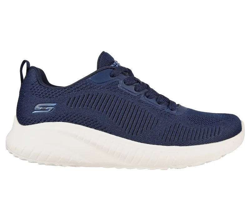 Damen Wide Fit Skechers Bobs Squad Chaos Face Off 117209 Vegane Sneakers
