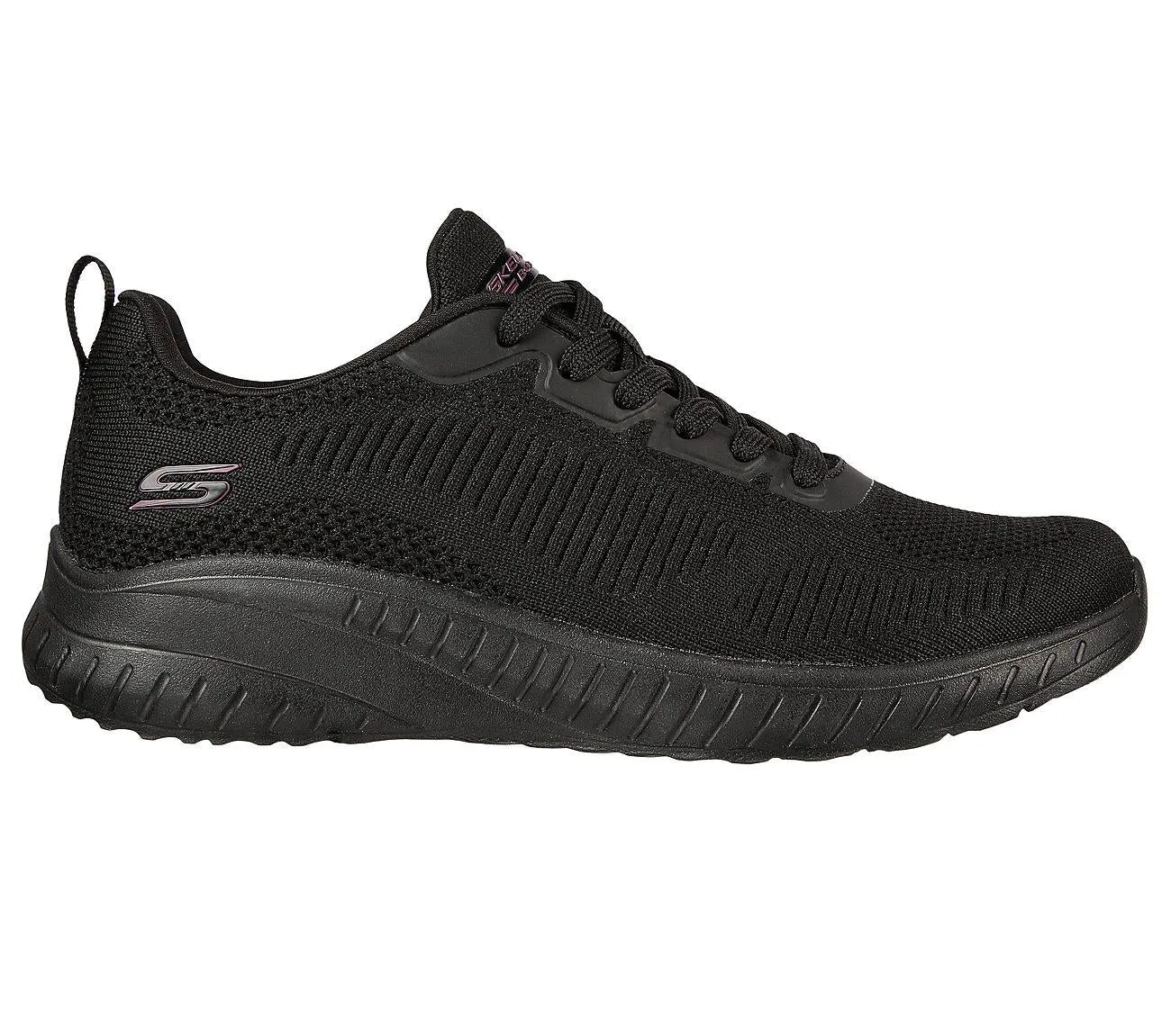Damen Wide Fit Skechers Bobs Squad Chaos Face Off 117209 Vegane Sneakers