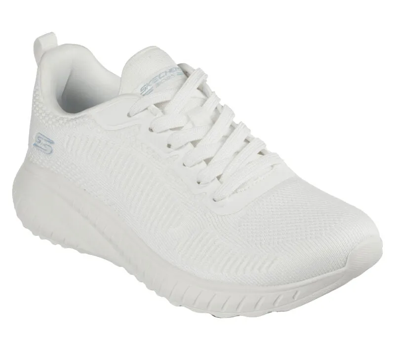 Damen Wide Fit Skechers Bobs Squad Chaos Face Off 117209 Vegane Sneakers