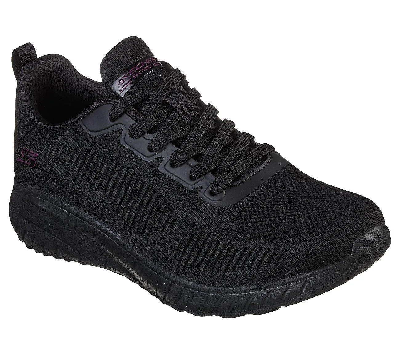 Damen Wide Fit Skechers Bobs Squad Chaos Face Off 117209 Vegane Sneakers
