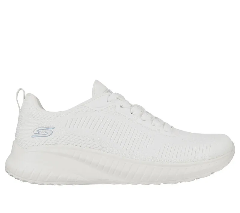 Damen Wide Fit Skechers Bobs Squad Chaos Face Off 117209 Vegane Sneakers