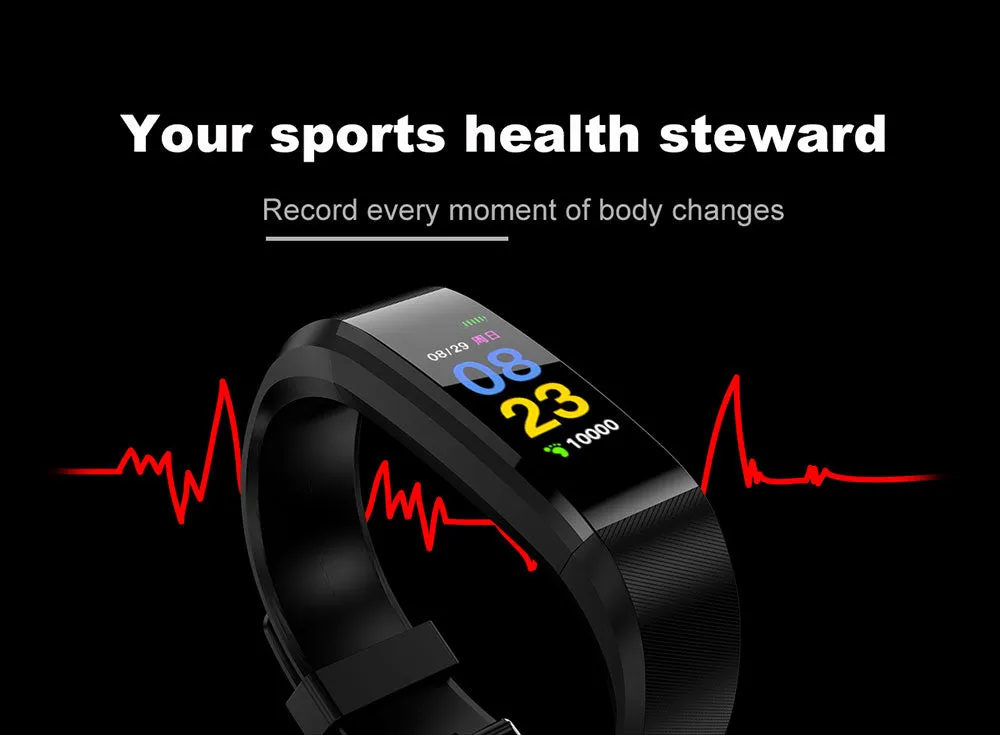 Digital Smart Wristwatch and Fitness Tracker