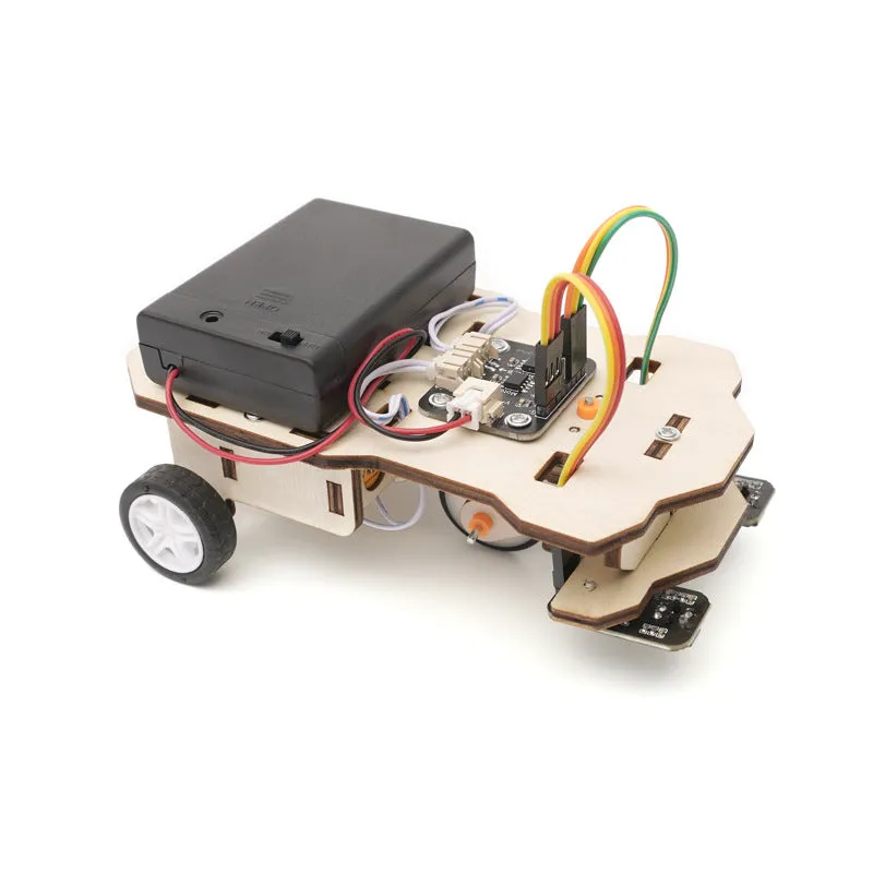 DIY Assembled Model Electric Tracking Smart Car Science Discovery  STEM Education Physics Experiment Kit