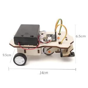 DIY Assembled Model Electric Tracking Smart Car Science Discovery  STEM Education Physics Experiment Kit