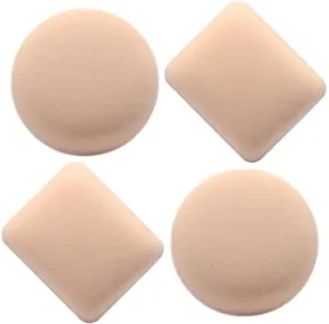 Dolovemk Round and Square Foundation Sponge Air Cushion Puff, 4 Pcs Ultra Soft Makeup Sponges Supplement Foundation Sponges Compact Facial Powder Puff Makeup Blender Sponge Cosmetics Blush Applicators