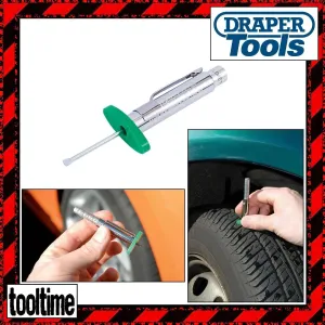 Draper 28729 Tyre Tread Wear Depth Measuring Gauge Tool 1-26Mm Car Motorcycle Mot