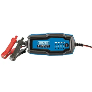 Draper 53488 12V Smart Charger And Battery Maintainer, 2A Dr-53488
