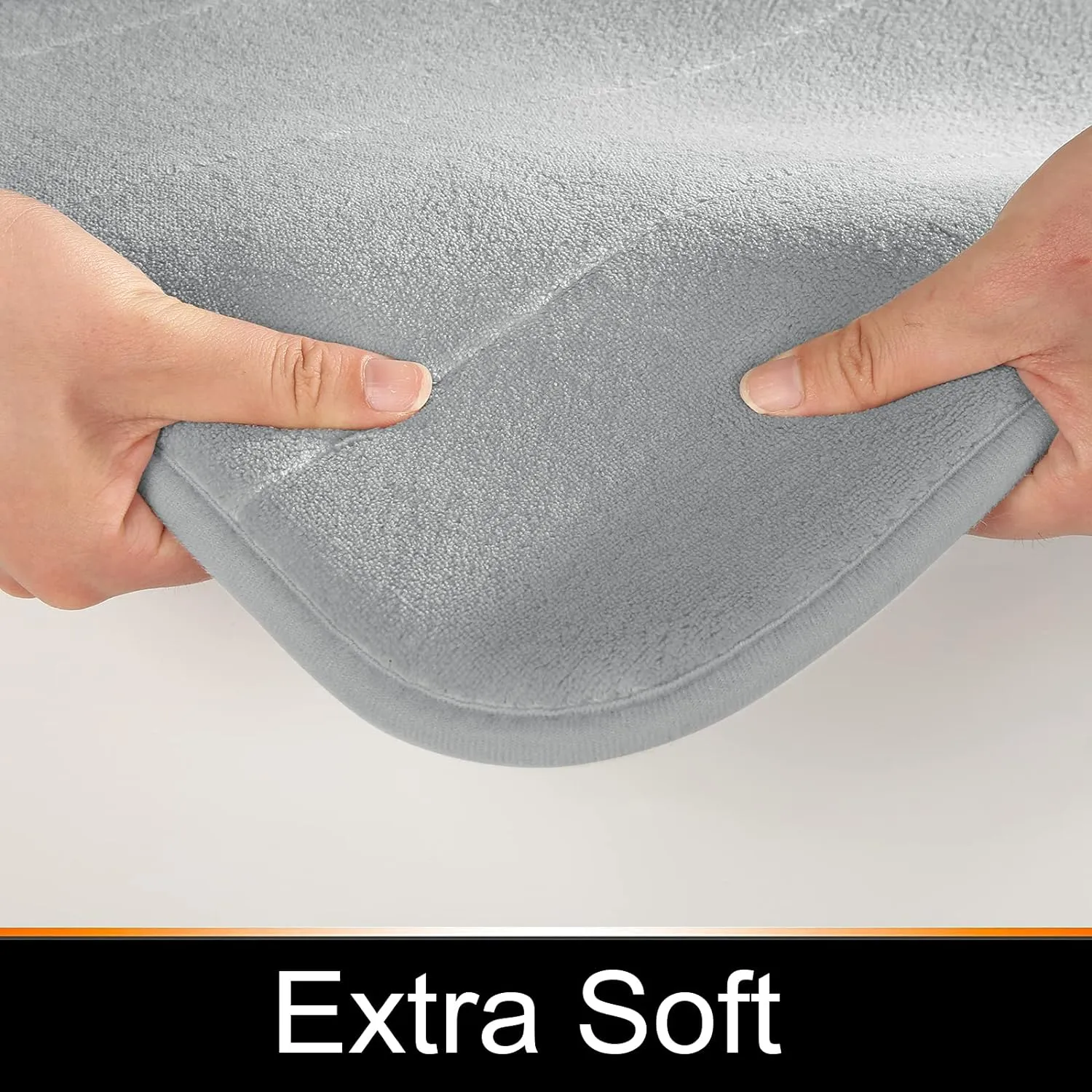 Drimat Memory Foam Bath Mat Silver
