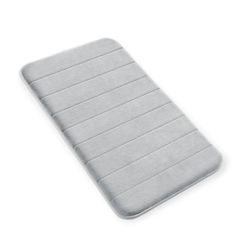 Drimat Memory Foam Bath Mat Silver