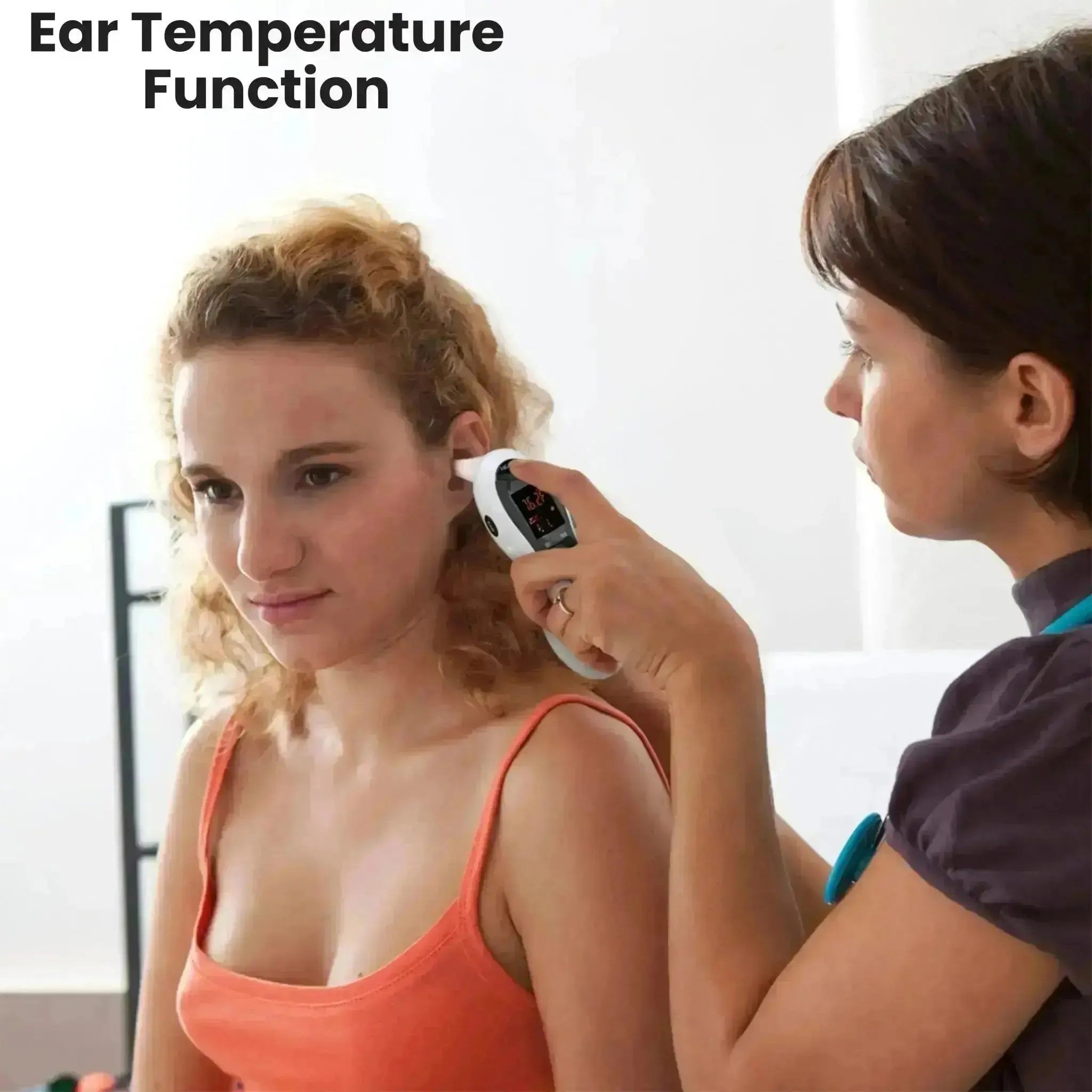 DualScan Ultra Pulse Talking Ear & Forehead Thermometer with 10  Features