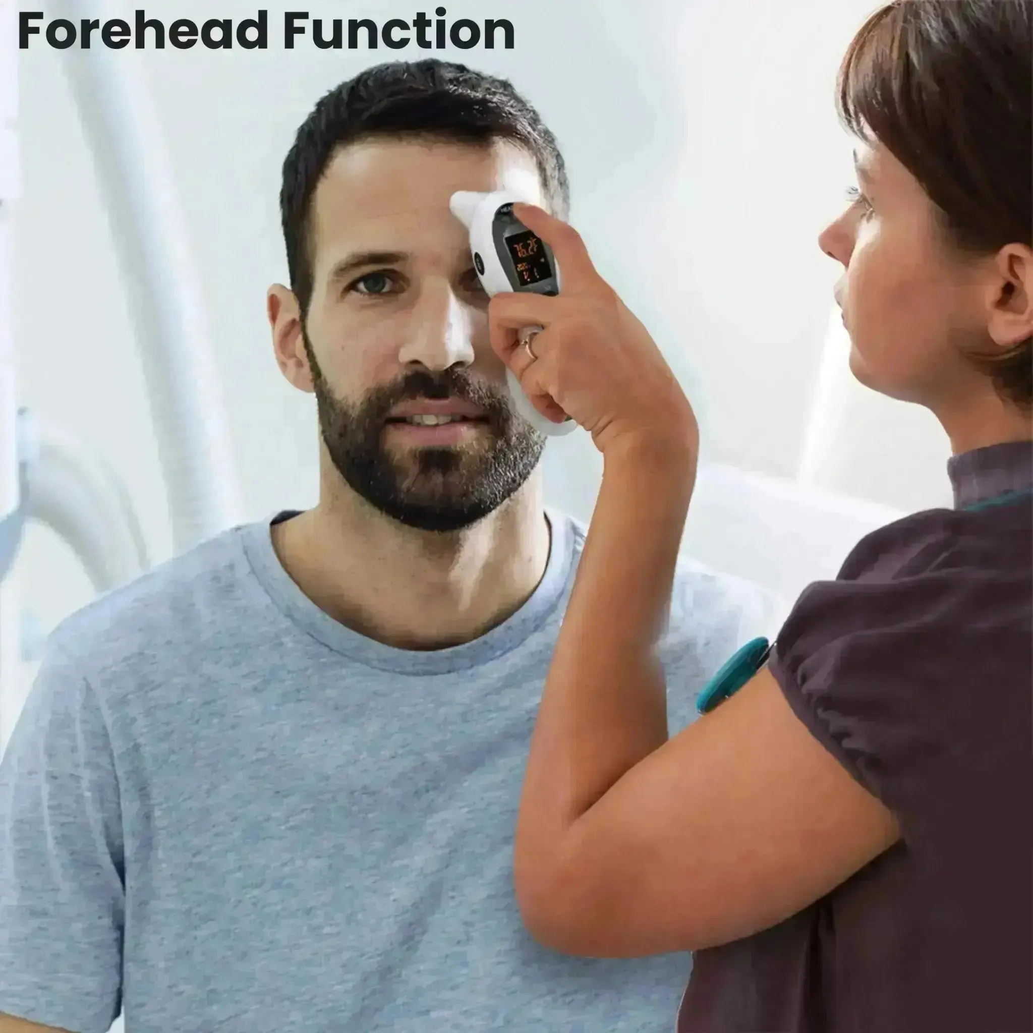 DualScan Ultra Pulse Talking Ear & Forehead Thermometer with 10  Features
