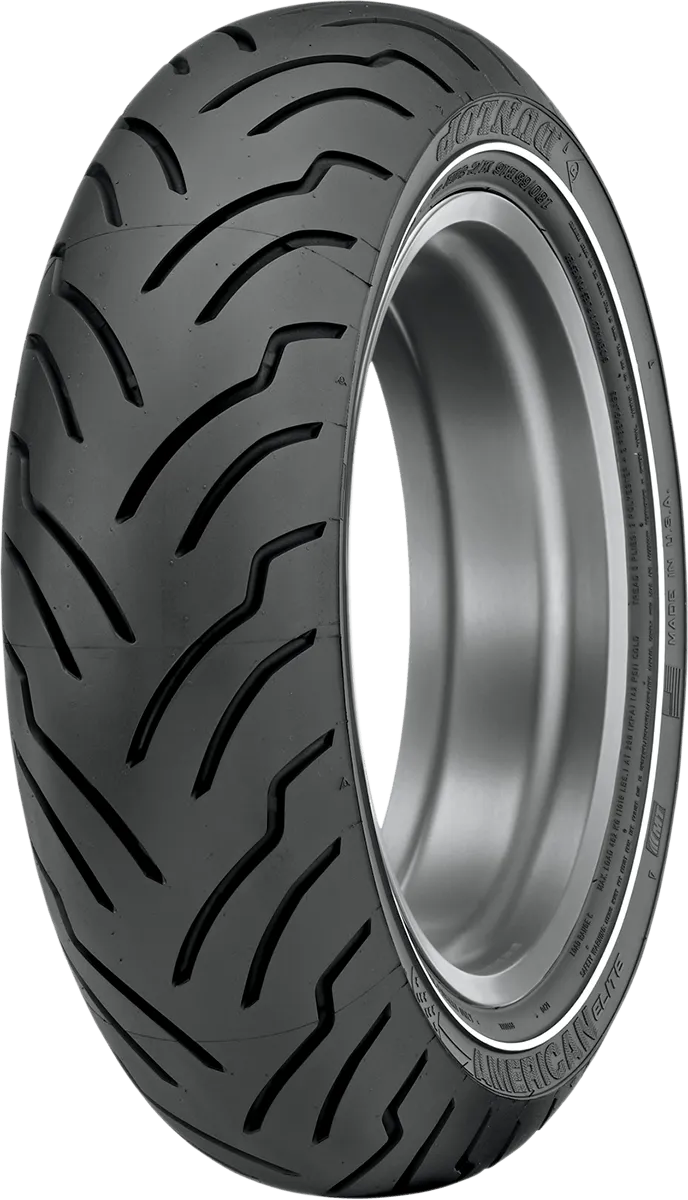 Dunlop 45131818 Dunlop American Elite 180/65B16 Narrow White Stripe Rear Tire 81H