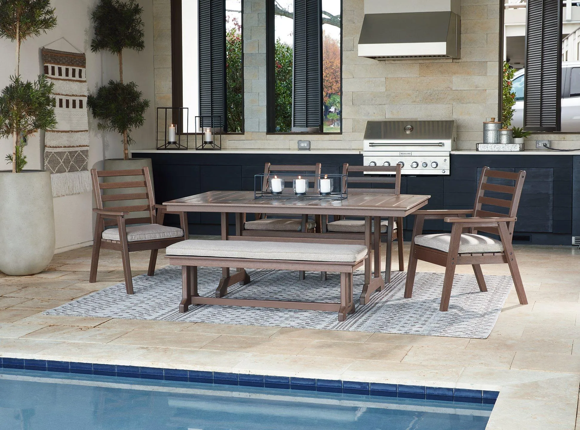 Emmeline 6-Piece Outdoor Dining Set