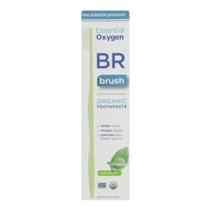 Essential Oxygen BR Organic  Low Abrasion Toothpaste | Peppermint