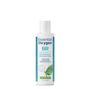 Essential Oxygen BR Organic Mouthwash   Brushing Rinse 88mL- Peppermint