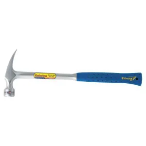 Estwing Framing Hammer, Steel Head, Straight Steel Handle, 16 in, 2.29 lb, E3-22CM