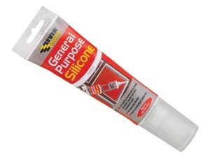 Everbuild General Purpose Easi Squeeze Silicone Sealant White 80Ml