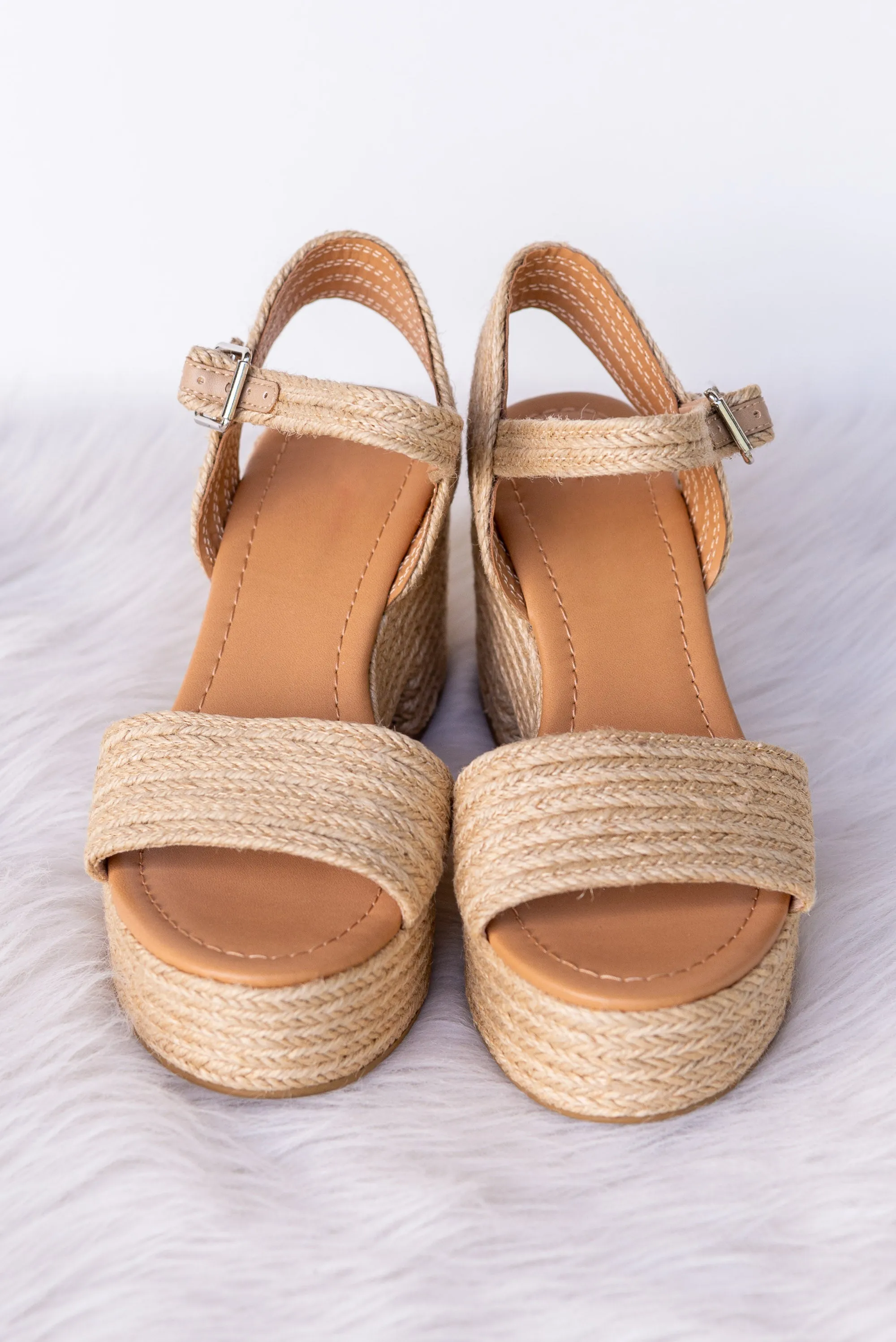 Every Step Counts Sandal in Light Tan