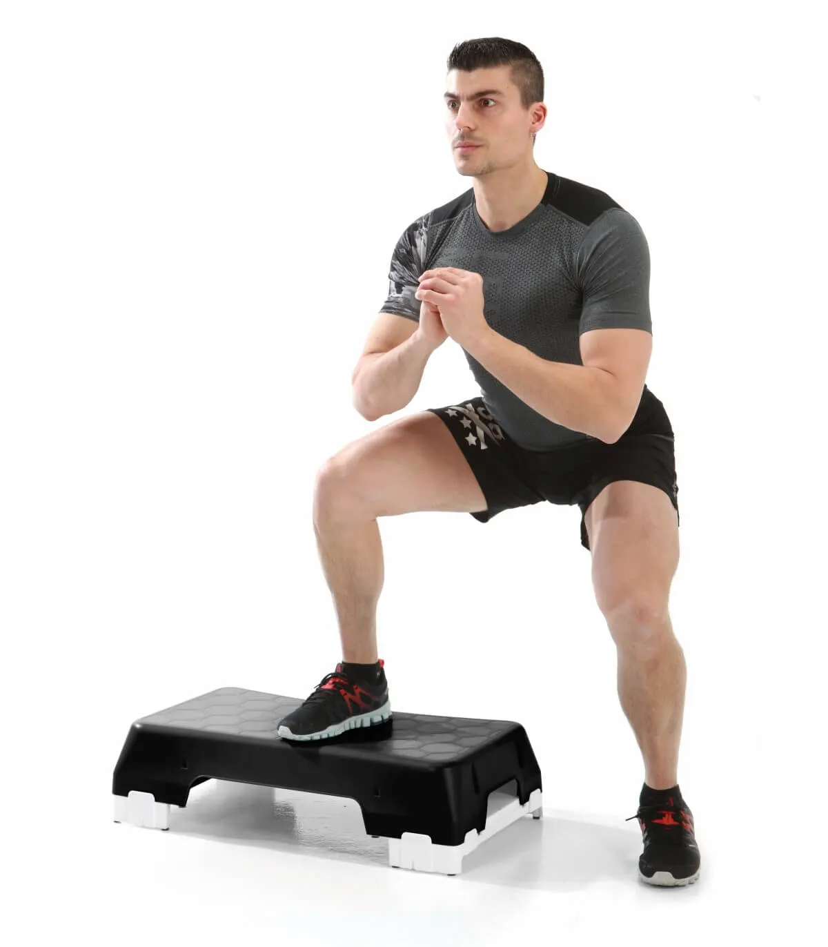 Exercise Step Black with Risers