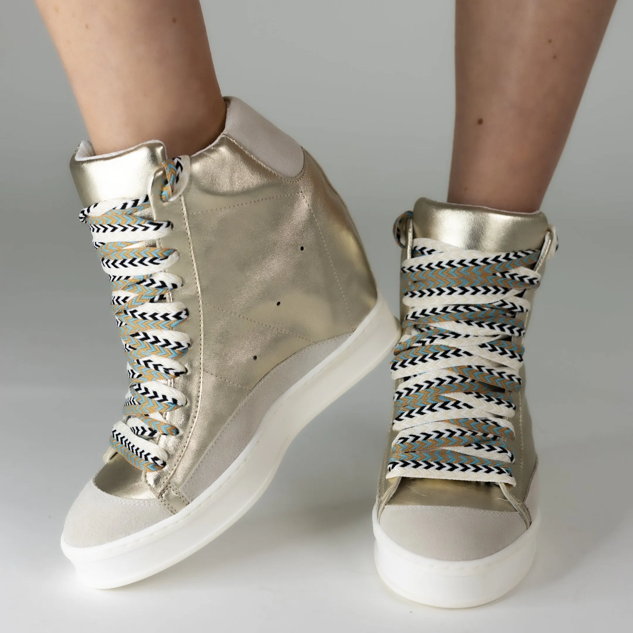 Fearless 2.0 Gold Wedge Sneaker