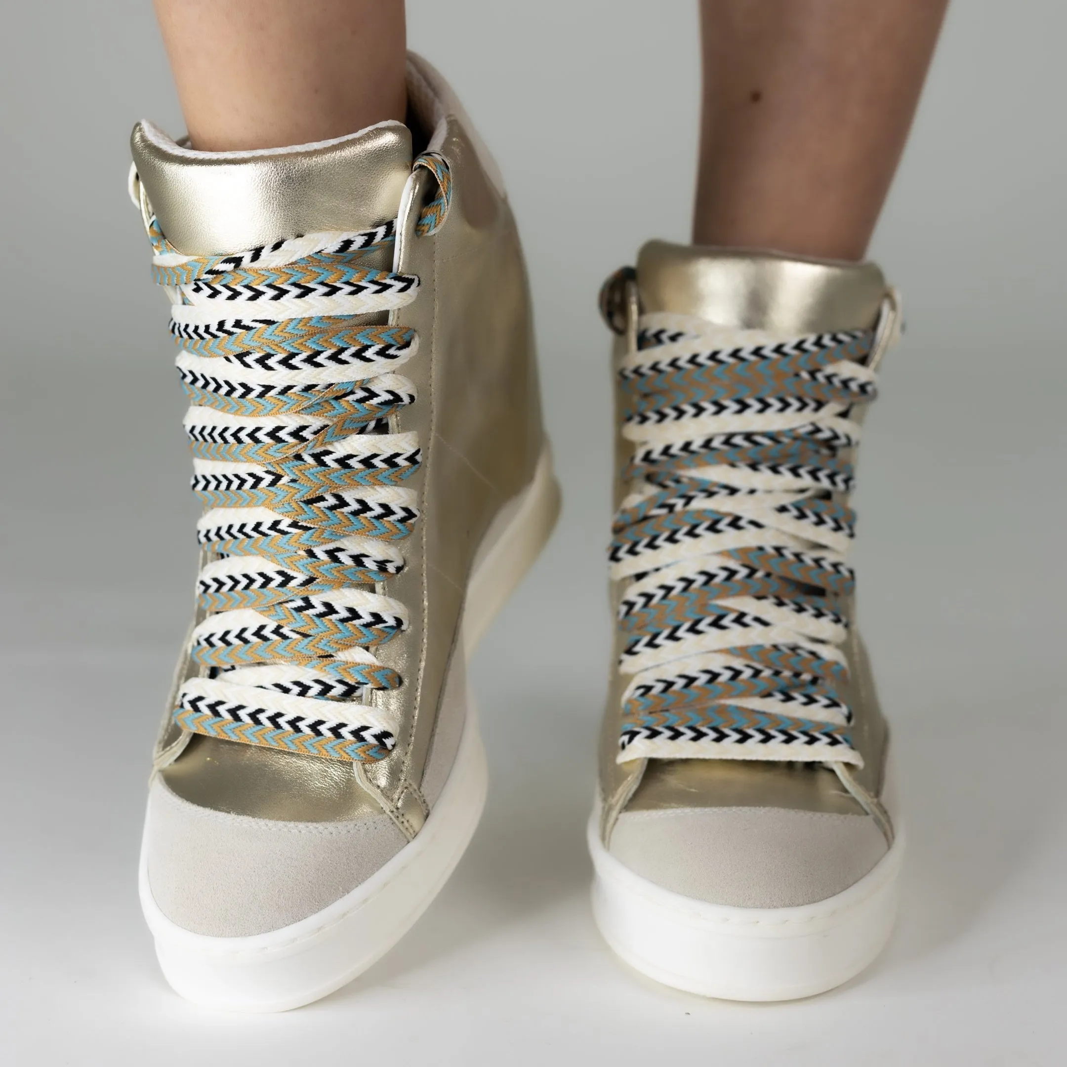 Fearless 2.0 Gold Wedge Sneaker