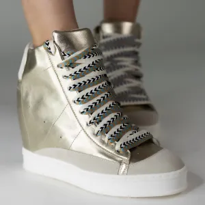 Fearless 2.0 Gold Wedge Sneaker