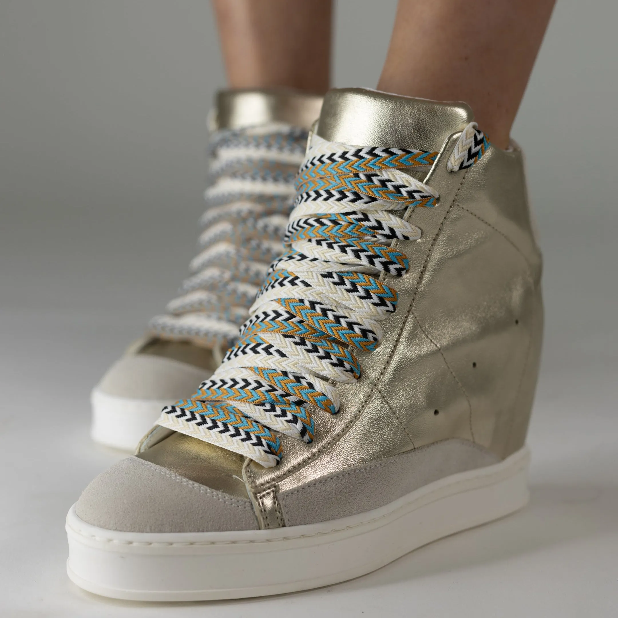Fearless 2.0 Gold Wedge Sneaker