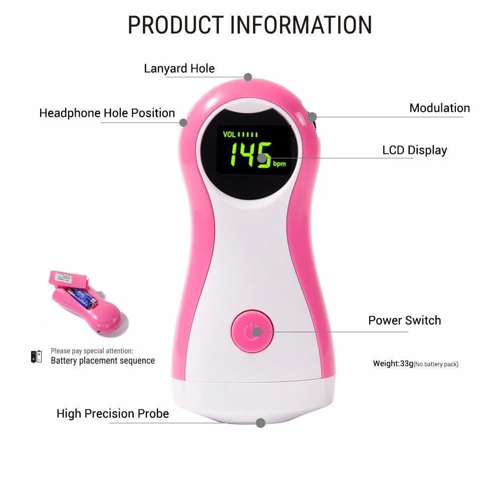 Fetal Doppler Baby Heart Rate Monitor
