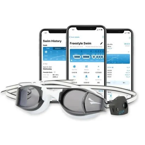 Finis Smart Goggle with Digital In-Goggle Display and Fitness Tracking