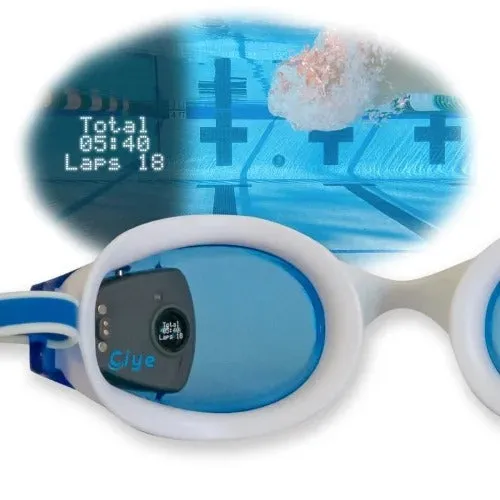 Finis Smart Goggle with Digital In-Goggle Display and Fitness Tracking