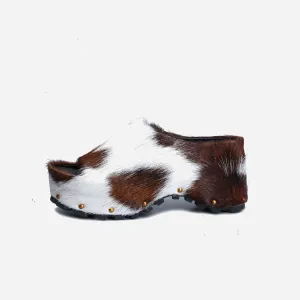 Fur Clogs Open Toe