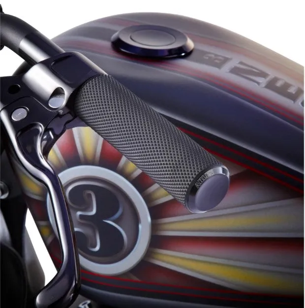 Fusion Knurled Grips, Black - Cable Throttle