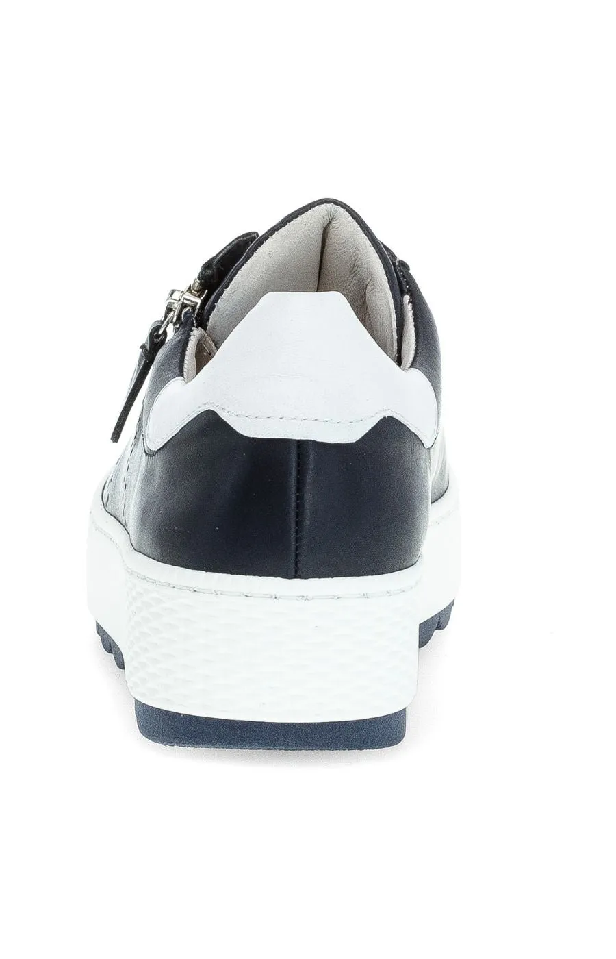 Gabor Navy Zip Trainer