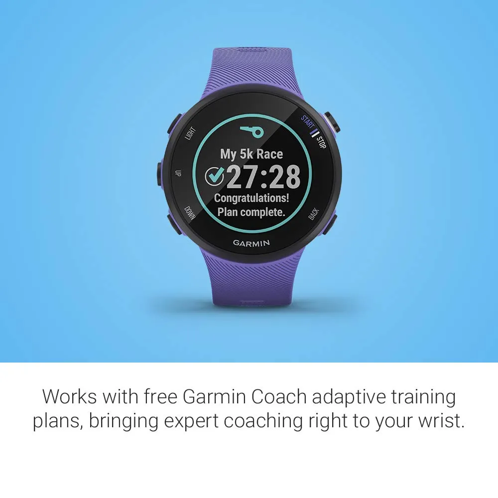 Garmin Forerunner 45, Easy-to-Use GPS Running Watch with Garmin Coach Free Training Plan Support