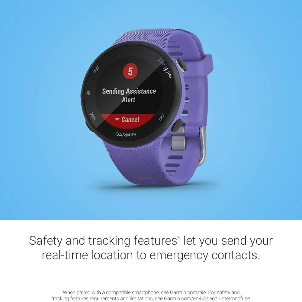 Garmin Forerunner 45, Easy-to-Use GPS Running Watch with Garmin Coach Free Training Plan Support