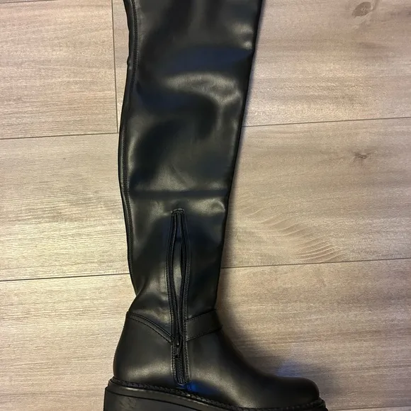 GB Game Changer over the knee lug sole boots
