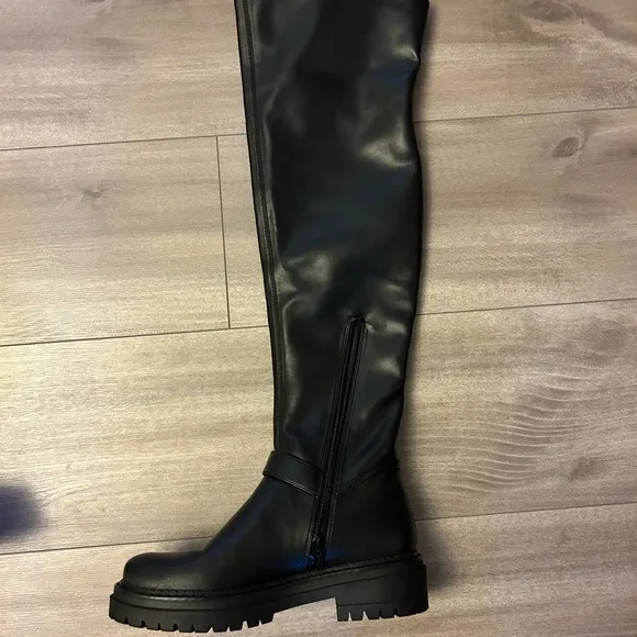 GB Game Changer over the knee lug sole boots