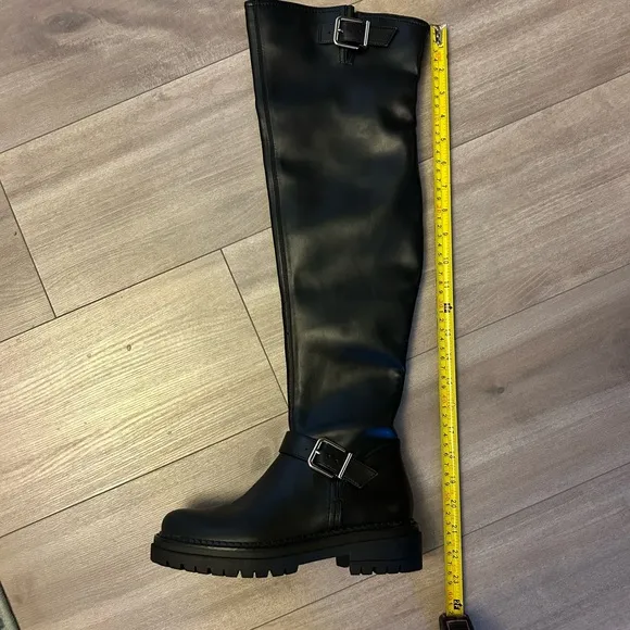 GB Game Changer over the knee lug sole boots