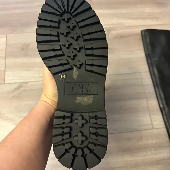 GB Game Changer over the knee lug sole boots