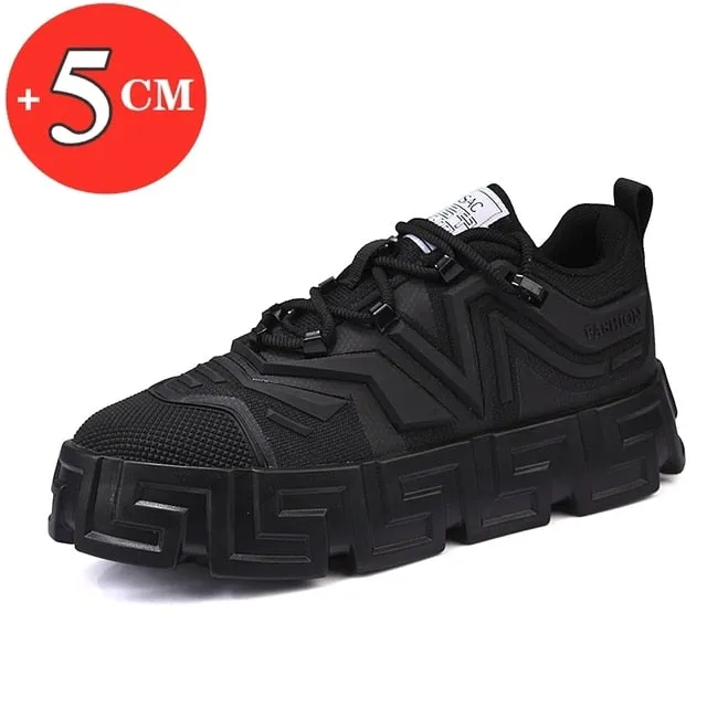 Gen-Z Thick Platform Sneakers Height Increasing Male